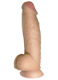 Телесный реалистичный фаллоимитатор на черных трусиках Real Big Strap-On - 34,5 см. - LOVETOY (А-Полимер) - купить с доставкой в Череповце