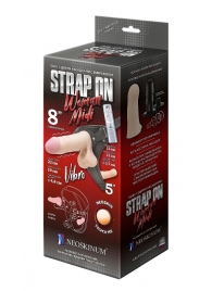 Вибрострапон Woman Midi с вагинальной пробкой - 22 см. - LOVETOY (А-Полимер) - купить с доставкой в Череповце