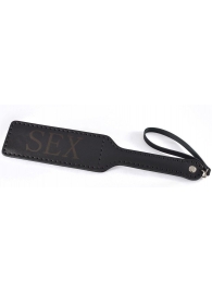 Черная гладкая шлепалка SEX - 35 см. - Sitabella - купить с доставкой в Череповце