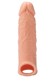 Телесная насадка EXTENDER WITH BALL STRAP 6.5 - 17 см. - Dream Toys - в Череповце купить с доставкой