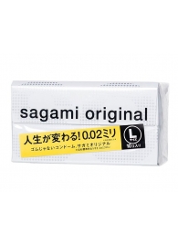 Презервативы Sagami Original 0.02 L-size увеличенного размера - 10 шт. - Sagami - купить с доставкой в Череповце