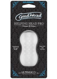 Прозрачный мини-мастурбатор Helping Head Pro - Doc Johnson - в Череповце купить с доставкой