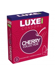 Презервативы с ароматом вишни LUXE Royal Cherry Collection - 3 шт. - Luxe - купить с доставкой в Череповце