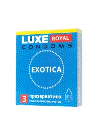 Текстурированные презервативы LUXE Royal Exotica - 3 шт. - Luxe - купить с доставкой в Череповце