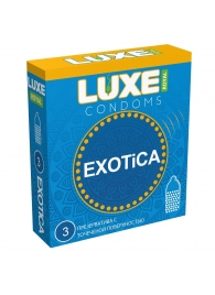 Текстурированные презервативы LUXE Royal Exotica - 3 шт. - Luxe - купить с доставкой в Череповце