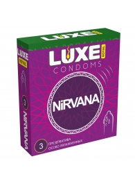 Презервативы с увеличенным количеством смазки LUXE Royal Nirvana - 3 шт. - Luxe - купить с доставкой в Череповце