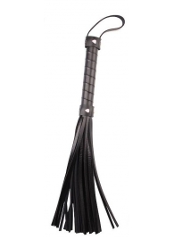 Черная многохвостая плеть Pleasure Whip - 46 см. - Chisa - купить с доставкой в Череповце
