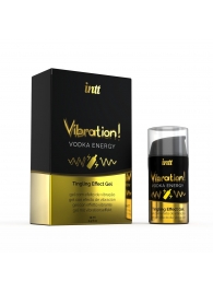 Жидкий интимный гель с эффектом вибрации Vibration! Vodka Energy - 15 мл. - INTT - купить с доставкой в Череповце