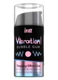 Жидкий интимный гель с эффектом вибрации Vibration! Bubble Gum - 15 мл. - INTT - купить с доставкой в Череповце