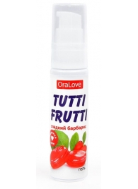 Гель-смазка Tutti-frutti со вкусом барбариса - 30 гр. - Биоритм - купить с доставкой в Череповце