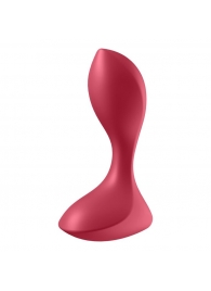 Красный вибромассажёр простаты Satisfyer Backdoor Lover - 14 см. - Satisfyer - в Череповце купить с доставкой