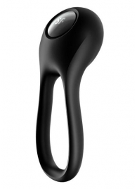 Черное эрекционное виброкольцо Majestic Duo - Satisfyer - в Череповце купить с доставкой