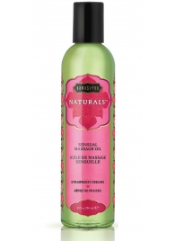 Массажное масло Naturals Strawberry Dreams с ароматом клубники - 236 мл. - Kama Sutra - купить с доставкой в Череповце