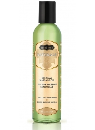 Массажное масло Naturals Vanilla Sandalwood с ароматом ванили и сандала - 236 мл. - Kama Sutra - купить с доставкой в Череповце