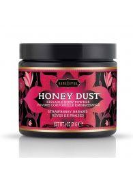 Пудра для тела Honey Dust Body Powder с ароматом клубники - 170 гр. - Kama Sutra - купить с доставкой в Череповце