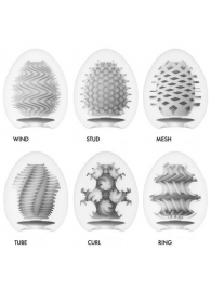 Набор из 6 мастурбаторов Tenga EGG IV с различным рельефом - Tenga - в Череповце купить с доставкой