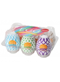 Набор из 6 мастурбаторов Tenga EGG IV с различным рельефом - Tenga - в Череповце купить с доставкой
