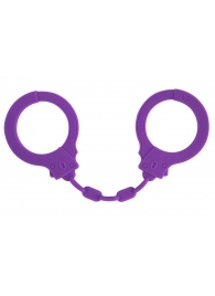 Фиолетовые силиконовые наручники Suppression - Lola Games - купить с доставкой в Череповце