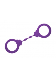 Фиолетовые силиконовые поножи Limitation - Lola Games - купить с доставкой в Череповце
