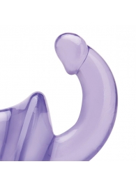 Фиолетовый безремневой страпон Strapless Strap-On - Lux Fetish - купить с доставкой в Череповце