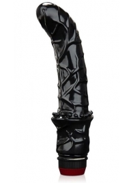 Черный вибромассажер простаты 6  Premium Prostate Massager - BlueLine - в Череповце купить с доставкой
