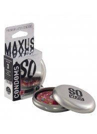 Экстремально тонкие презервативы в железном кейсе MAXUS Extreme Thin - 3 шт. - Maxus - купить с доставкой в Череповце