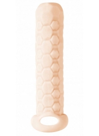 Телесный фаллоудлинитель Homme Long - 13,5 см. - Lola Games - в Череповце купить с доставкой