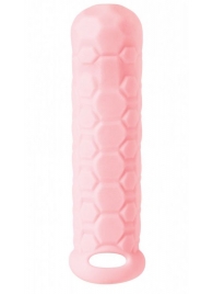 Розовый фаллоудлинитель Homme Long - 15,5 см. - Lola Games - в Череповце купить с доставкой