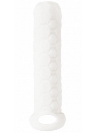 Белый фаллоудлинитель Homme Long - 13,5 см. - Lola Games - в Череповце купить с доставкой