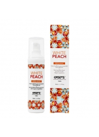 Разогревающее массажное масло Gourmet White Peach Organic с органическими ингредиентами - 50 мл. - Exsens - купить с доставкой в Череповце