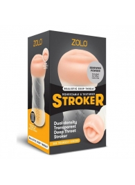 Мастурбатор-ротик ZOLO DEEP THROAT - Zolo - в Череповце купить с доставкой