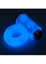 Голубое, светящееся в темноте эрекционное виброкольцо Lumino Play Vibrating Penis Ring - Lovetoy - в Череповце купить с доставкой