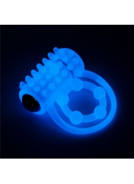 Голубое, светящееся в темноте виброкольцо Lumino Play Vibrating Penis Ring - Lovetoy - в Череповце купить с доставкой
