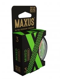 Презервативы в пластиковом кейсе MAXUS AIR Mixed - 3 шт. - Maxus - купить с доставкой в Череповце