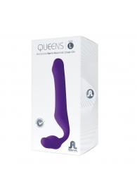 Фиолетовый безремневой страпон Queens L - Adrien Lastic - купить с доставкой в Череповце