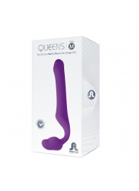Лиловый безремневой страпон Queens M - Adrien Lastic - купить с доставкой в Череповце