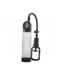 Прозрачная вакуумная помпа с манометром Deluxe Penis Pump - Dream Toys - в Череповце купить с доставкой