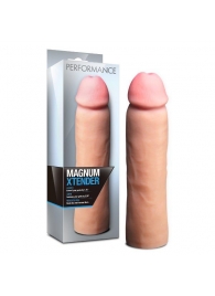 Телесная фаллическая насадка на пенис Magnum Xtender - 23 см. - Blush Novelties - в Череповце купить с доставкой