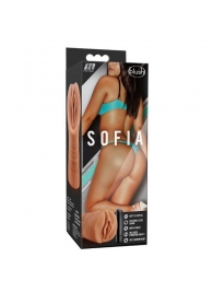 Мастурбатор-вагина цвета карамели Sofia с вибрацией - Blush Novelties - в Череповце купить с доставкой