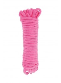 Розовая веревка для связывания Sweet Caress Rope - 10 метров - Sweet Caress - купить с доставкой в Череповце