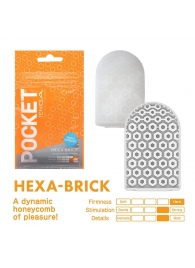 Карманный мастурбатор HEXA-BRICK - Tenga - в Череповце купить с доставкой
