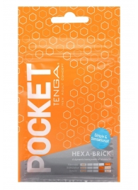 Карманный мастурбатор HEXA-BRICK - Tenga - в Череповце купить с доставкой