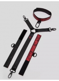 Ошейник с наручниками Reversible Faux Leather Collar and Wrist - Fifty Shades of Grey - купить с доставкой в Череповце