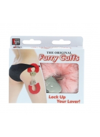 Металлические наручники с розовой меховой опушкой METAL HANDCUFF WITH PLUSH PINK - Dream Toys - купить с доставкой в Череповце