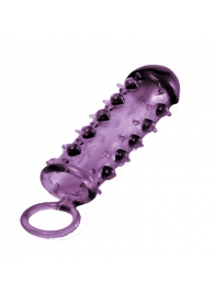 Закрытая фиолетовая насадка с пупырышками SAMURAI PENIS SLEEVE PURPLE - 14,5 см. - NMC - в Череповце купить с доставкой