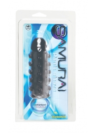 Дымчатая стимулирующая насадка с закрытой головкой SAMURAI PENIS SLEEVE BLACK - 14,5 см. - NMC - в Череповце купить с доставкой