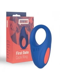 Синее эрекционное кольцо RRRING First Date Cock Ring - FeelzToys - в Череповце купить с доставкой