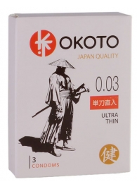Ультратонкие презервативы OKOTO Ultra Thin - 3 шт. - Sitabella - купить с доставкой в Череповце