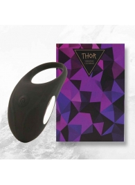 Черное эрекционное виброкольцо Thor Cockring - FeelzToys - в Череповце купить с доставкой