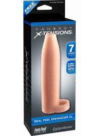 Телесная насадка Real Feel Enhancer XL - 17 см. - Pipedream - в Череповце купить с доставкой
